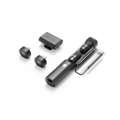 Микрофон BOYA MAGIC 02 All-in-One, безжичен, Lightning/USB-C