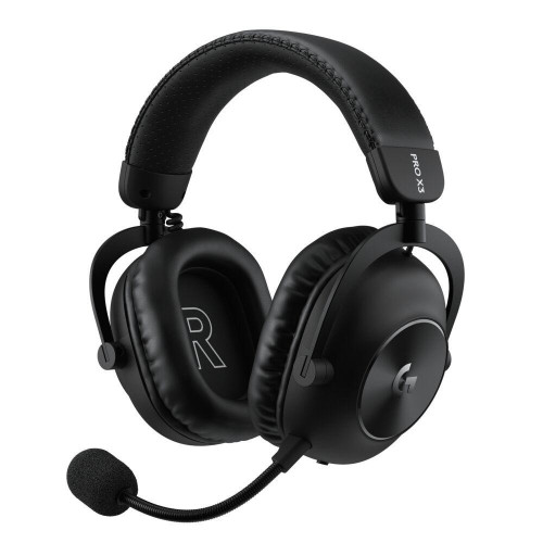 Безжични слушалки Logitech G PRO X3 LIGHTSPEED, с микрофон, Black (981-001740)