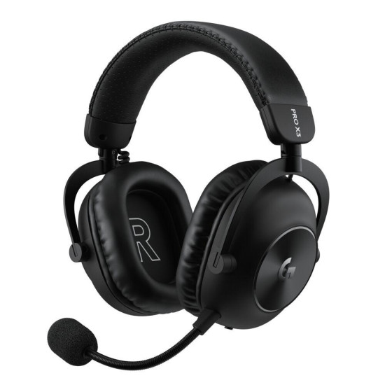 Безжични слушалки Logitech G PRO X3 LIGHTSPEED, с микрофон, Black (981-001740)
