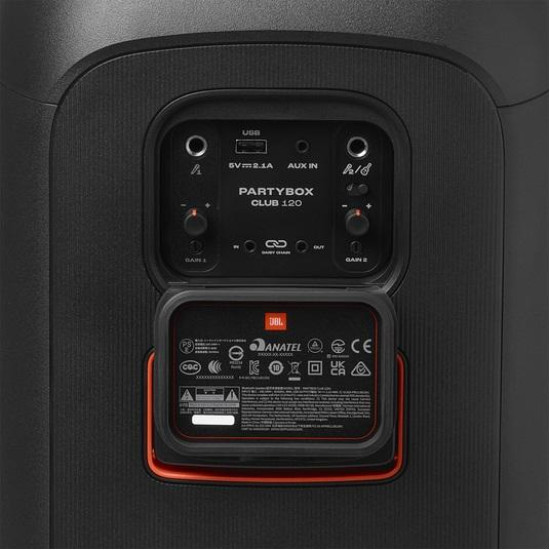 Преносима тонколона JBL PartyBox Club 120, 160W, 3.5mm, Black