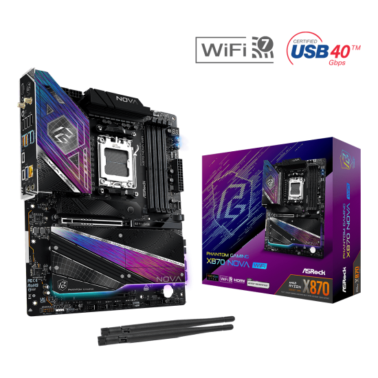 Дънна платка ASROCK X870 PG NOVA WIFI, Socket AM5