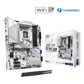 Дънна платка ASRock Z890 Pro RS WIFI White, ATX, LGA1851, DDR5, PCIe 5.0, Wi-Fi6E