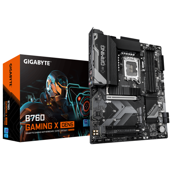 Дънна платка GIGABYTE B760 GAMING X GEN5, ATX, LGA1700, DDR5, PCIe 5.0