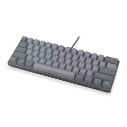Клавиатура Endorfy Thock V2 Compact, PBT, Endorfy Red switch, US Layout, RGB, Gray