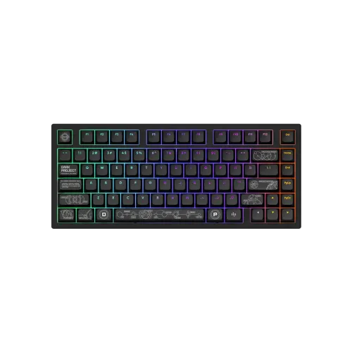 Безжична клавиатура Dark Project ALU81A Terra Nova V2, RGB, Black