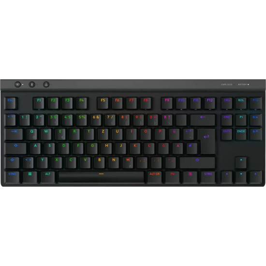 Безжична клавиатура Logitech G515 Lightspeed TKL, GL Tactile Switch, RGB, кирилизирана, Black (920-014074)