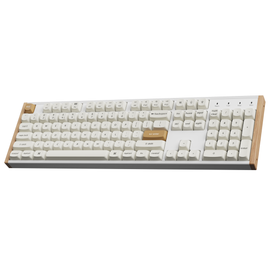 Безжична клавиатура Keychron K10 HE Magnetic Switch, White Special Edition