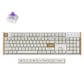 Безжична клавиатура Keychron K10 HE Magnetic Switch, White Special Edition
