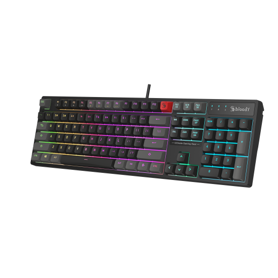Клавиатура A4Tech Bloody B230N, Neon подсветка, Black (B230N-BL)