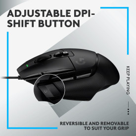 Мишка Logitech G502 X, Жична, USB, Black