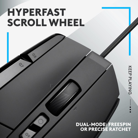 Мишка Logitech G502 X, Жична, USB, Black