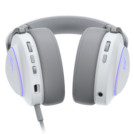 Безжични слушалки ASUS ROG Delta II, USB-C, Aura Sync RGB, Bluetooth, USB-C, White