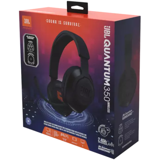 Безжични слушалки JBL Quantum 350, Black