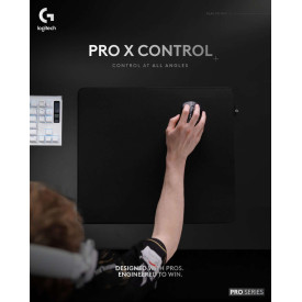 Подложка за мишка Logitech PRO X Control, 400x460x5 mm, Black (943-001618)