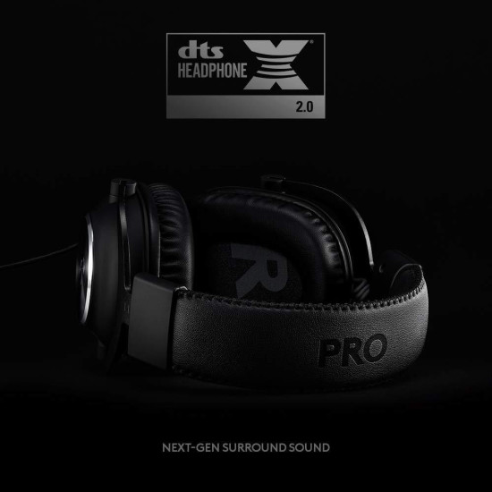 Слушалки Logitech PRO X, USB, Black