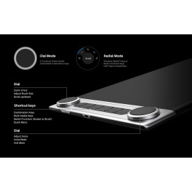 Графичен таблет HUION Inspiroy Dial 2, 5080 LPI, Black