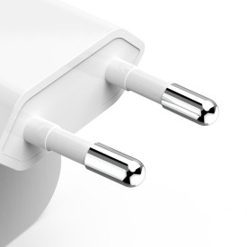 Зарядно HAMA 201955, GaN, 2 x USB-C, PD, 40 W, сгъващ се адаптер, бял