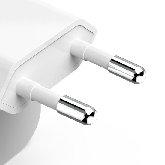 Зарядно HAMA 201955, GaN, 2 x USB-C, PD, 40 W, сгъващ се адаптер, бял