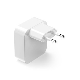 Зарядно HAMA 201955, GaN, 2 x USB-C, PD, 40 W, сгъващ се адаптер, бял