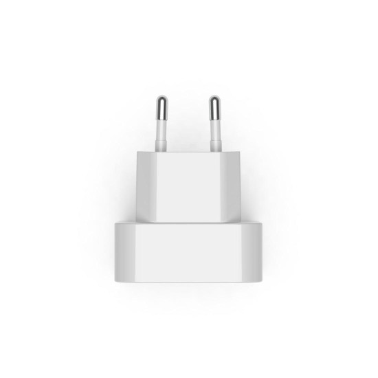 Зарядно HAMA 201955, GaN, 2 x USB-C, PD, 40 W, сгъващ се адаптер, бял