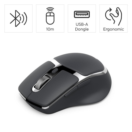 Безжична мишка HAMA WM-800, 2.4 GHz/Bluetooth, Black