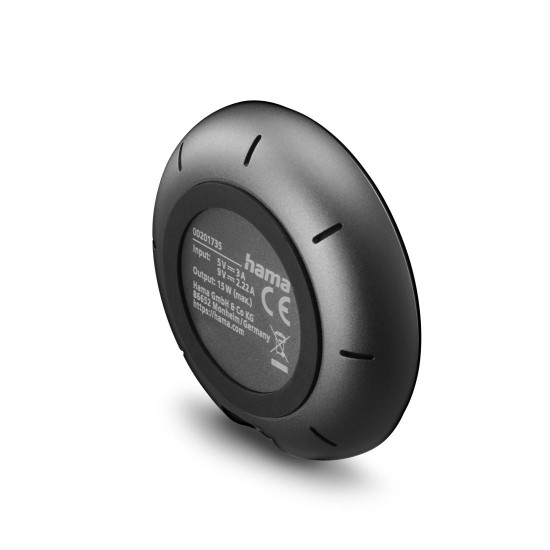 Безжично зарядно Hama Qi2, 15W