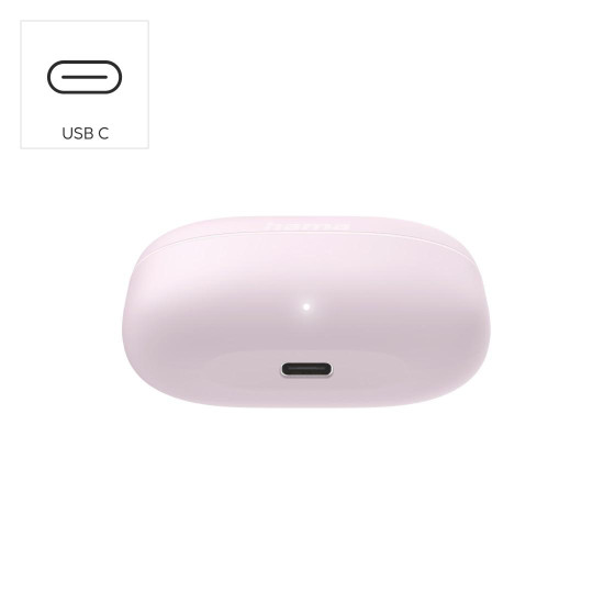 Безжични слушалки HAMA Freedom Buddy II, True Wireless, Pink
