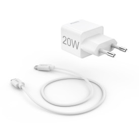 Зарядно HAMA 201675, USB-C кабел 1 м, PD, 20W, White