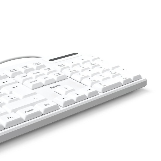 Клавиатура HAMA CK-200, HAMA-173053, USB-A/USB-C, White