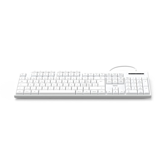 Клавиатура HAMA CK-200, HAMA-173053, USB-A/USB-C, White