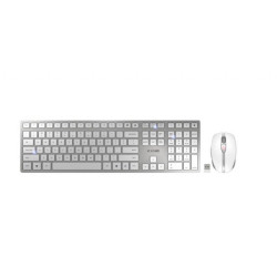 Комплект клавиатура и мишка Cherry DW 9100 Slim, Wireless, Bluetooth, White/Gray