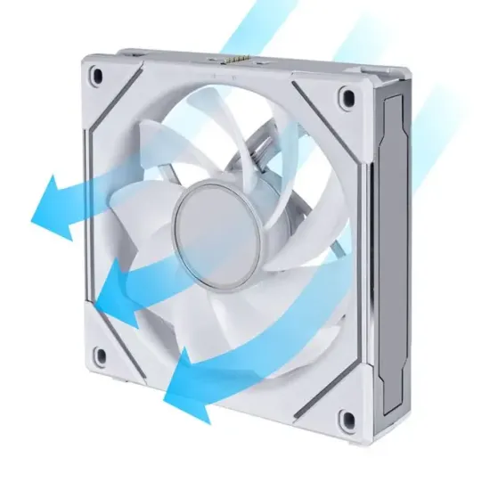 Комплект вентилатори Lian-Li UNI SL-INF 120 ARGB Reverse Blade PWM + Контролер - White