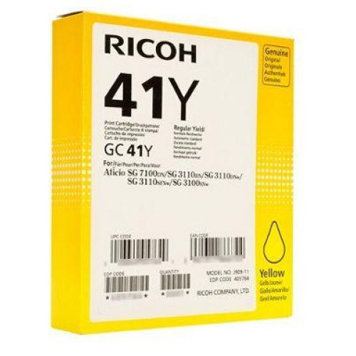Мастило RICOH GC41Y, Yellow