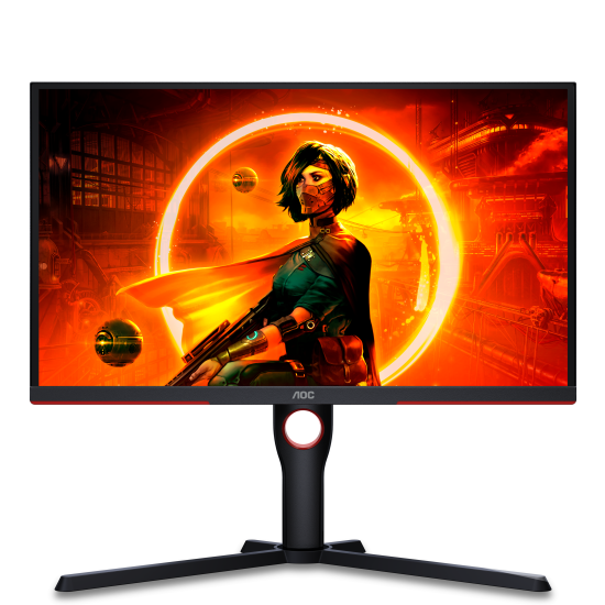 Монитор AOC 25G3ZM/BK, 24.5 инча, FHD 1920x1080, VA, 240Hz, 0.5ms, FreeSync Premium, HDMI/DP
