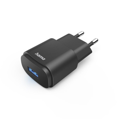 Зарядно HAMA 201644, USB-A, 6 W, Черен