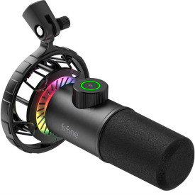 Микрофон FIFINE K658, RGB, Black