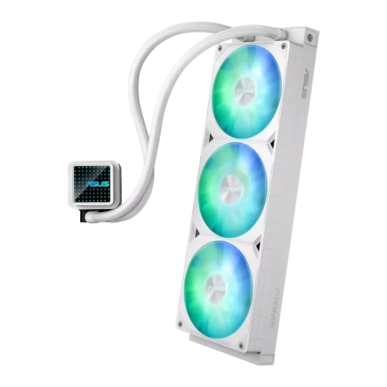 Водно охлаждане ASUS PRIME LC 360 ARGB, 360mm, White (90RC0102-B0EAY0)