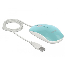 Мишка DeLock, Turquoise, DELOCK-12538P