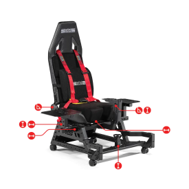 Седалка за авиосимулатор Next Level Racing Flight Seat Pro
