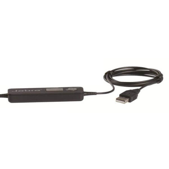 Слушалки Jabra Biz 1500 Duo, с микрофон, USB-A, Black (1559-0159)