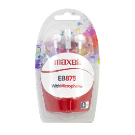 Слушалки MAXELL EB875 Earbuds, White