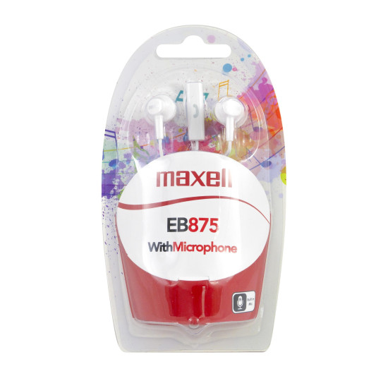 Слушалки MAXELL EB875 Earbuds, White