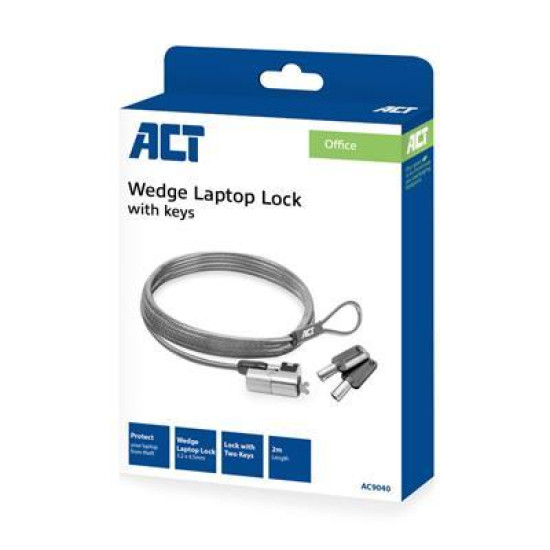 Заключващо устройство за лаптоп ACT AC9040, 2.0 м