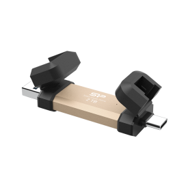 Външен SSD диск Silicon Power DS72 2TB, USB 3.2, Gold