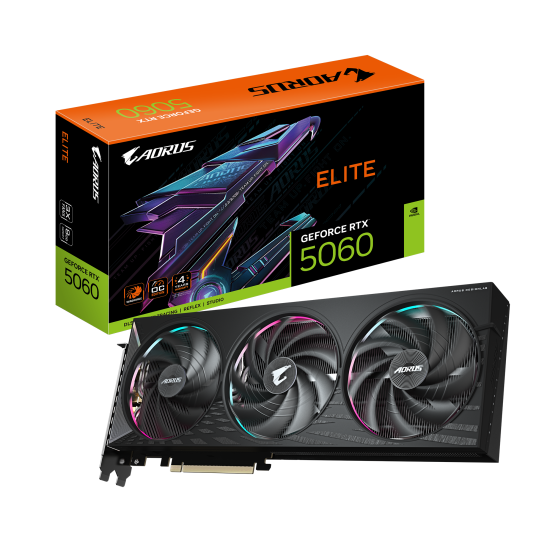 Видеокарта GIGABYTE AORUS RTX 5060 ELITE 8GB GDDR7