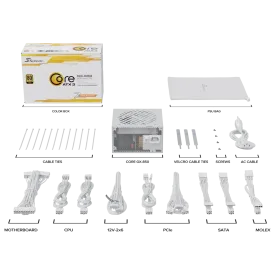Захранване Seasonic CORE GX White, 850W, 80+ Gold, Fully Modular, ATX 3.1, PCIe 5.1
