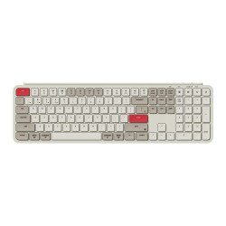 Безжична клавиатура Keychron B6 Pro Ultra-Slim, Bluetooth, Retro Red