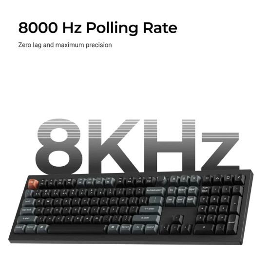 Безжична клавиатура Keychron V6 Ultra 8K, Silk POM Red Switch