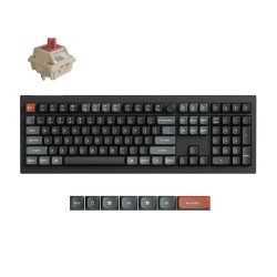 Безжична клавиатура Keychron V6 Ultra 8K, Silk POM Red Switch