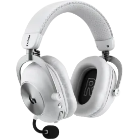 Безжични слушалки Logitech G PRO X3 LIGHTSPEED, с микрофон, White (981-001748)